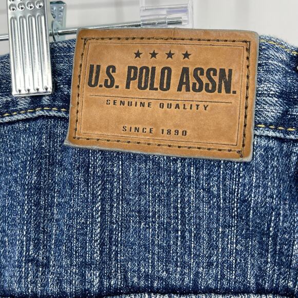 U.S. Polo Association Men's Carpenter Denim Shorts Sz 42 Long Hiking Camping - Picture 3 of 16